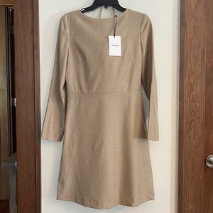 Theory light camel dress